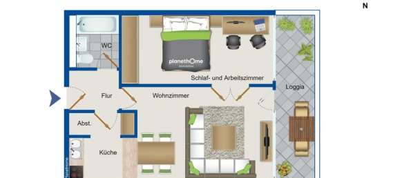 2 rooms Apartment in Munich, Germany No. 148377 12