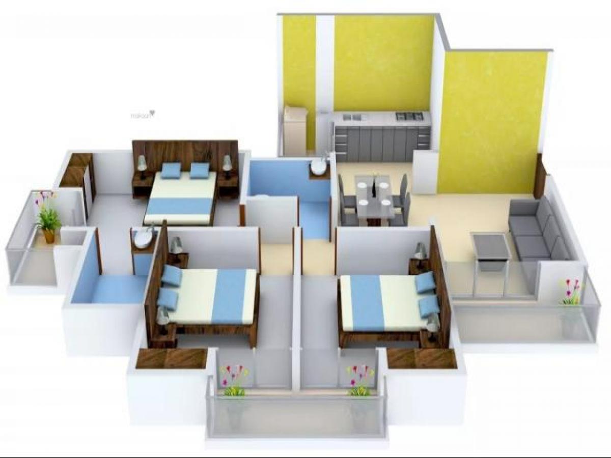 3 bedrooms House in Noida, India No. 66909