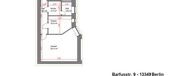 2-Zimmer Wohnung in Wedding, Germany, Nr. 66711 4