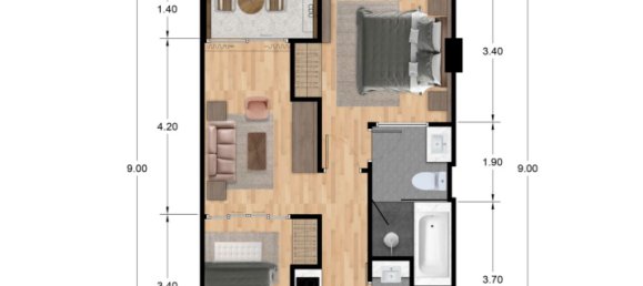 2 Schlafzimmer Wohnung in Phuket, Thailand, Nr. 30015 4