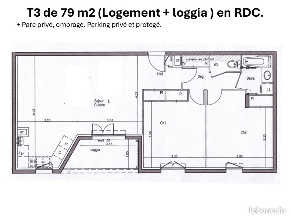Apartamento de 2 dormitorios en Fontaine, France No. 338260