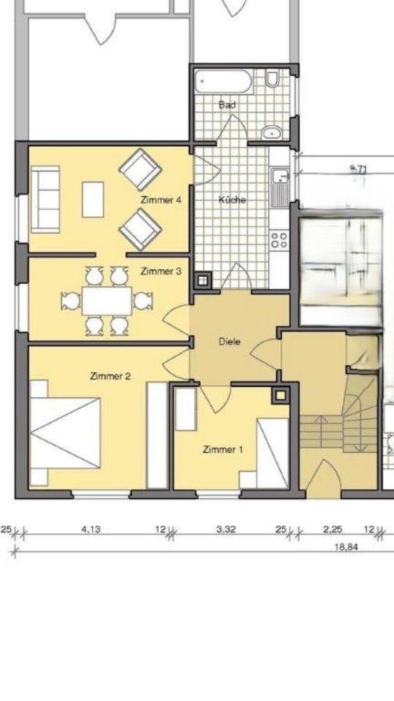Квартира с 3 спальнями в Баден-Баден, Германия № 348226