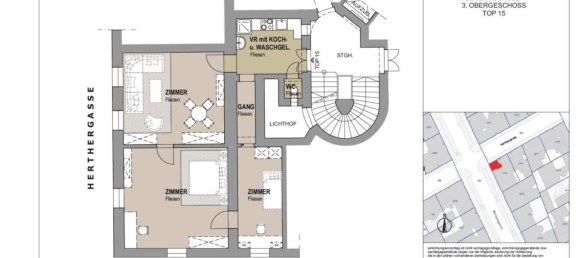 2غرفة شقة في Meidling, Austria رقم 248907 4