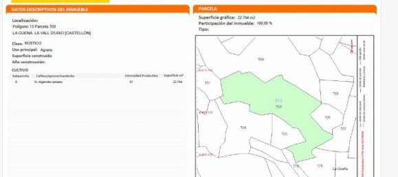  قطعة أرض في La Vall d'Uixo, Spain 22744متر مربع رقم 179013 12