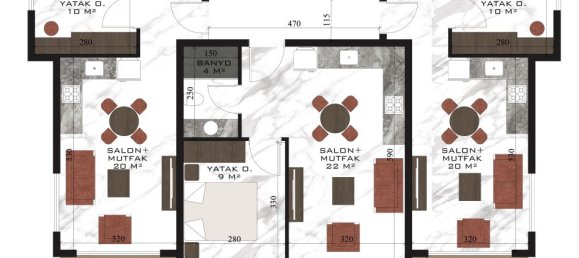 Apartment 1+1 in Demirtas, Turkey No. 31270 10