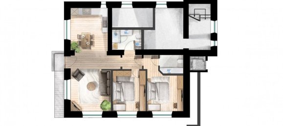 3 rooms Apartment in Borgo d'Anaunia, Italy No. 276692 4