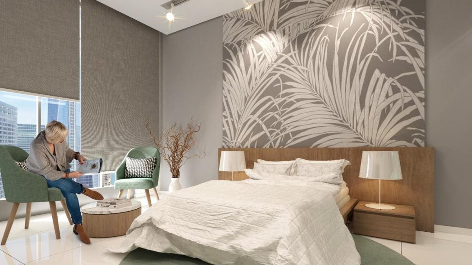 Квартира с 1 спальней в NOBLES TOWER, Бизнес-Бэй, ОАЭ № 62805