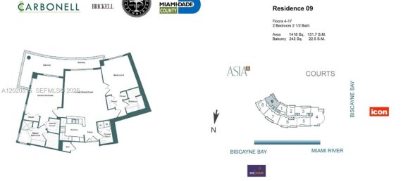 2 dormitorios propiedad comercial en alquiler en Miami, Miami-Dade, Florida, USA № 614909 2
