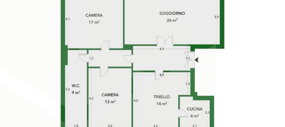 4-salle Appartement à Bologna, Italy No. 33644 2