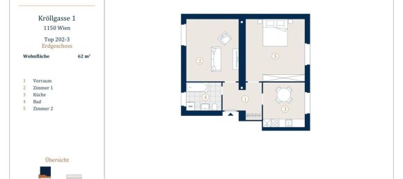 2-Zimmer Wohnung in Rudolfsheim-Funfhaus, Austria, Nr. 209479 11