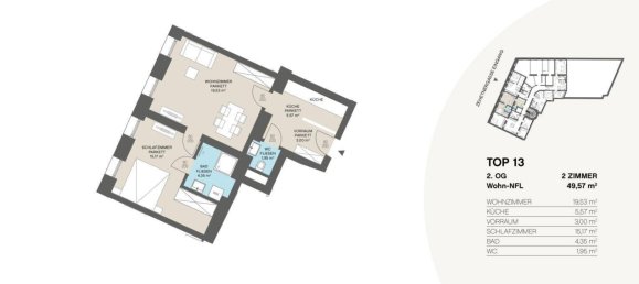 2 rooms Apartment in Penzing, Austria No. 2833 15