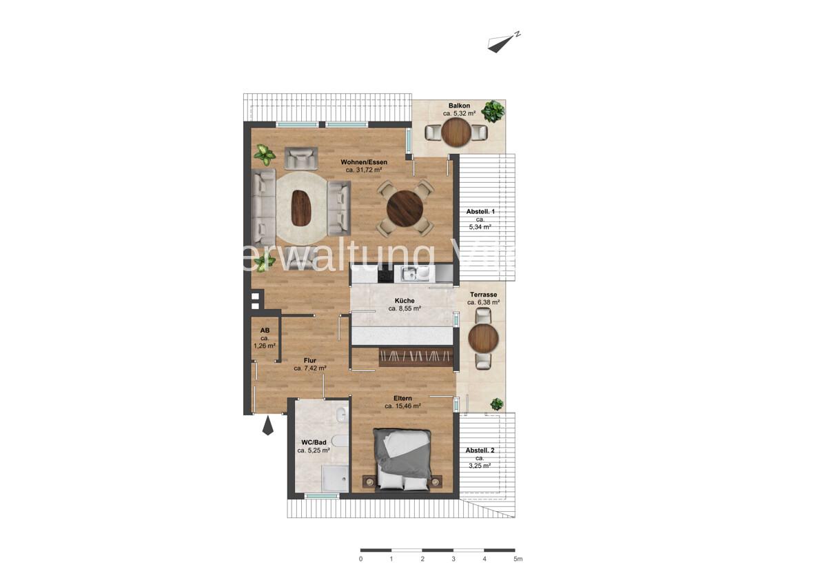 Apartamento de 2 divisões em Saarbrucken, Germany N.º 370362