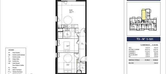 Apartamento de 2 dormitorios en Etaples, France No. 235060 2