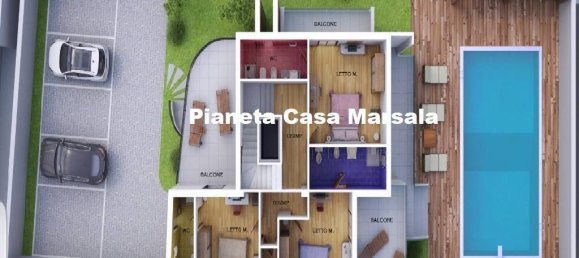 5 غرف نوم فيلا في Marsala, Italy رقم 195824 4