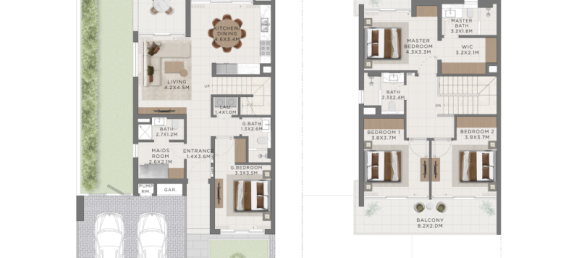 Villa à The Valley, UAE 199m² No. 121229 10