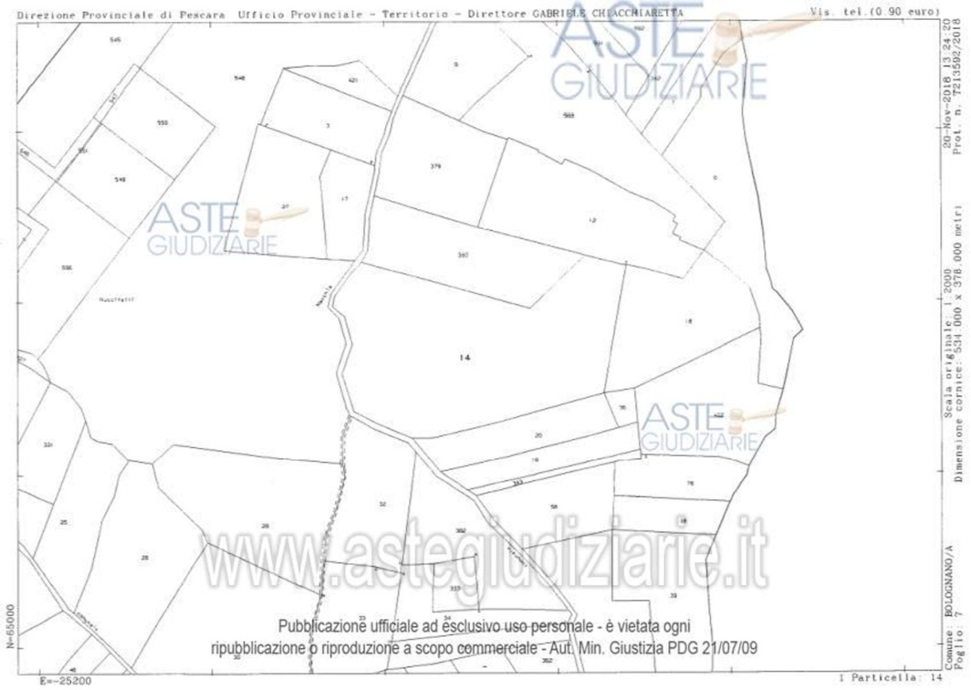 20445m² Land in Bolognano, Italy No. 382408