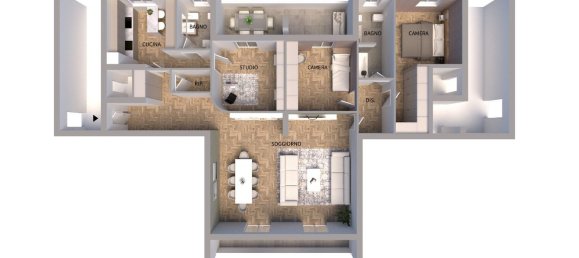 Apartamento de 4 divisões em Busto Arsizio, Italy N.º 16040 24