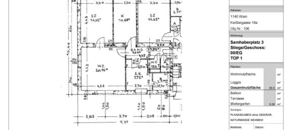 3غرفة شقة في Penzing, Austria رقم 260635 26