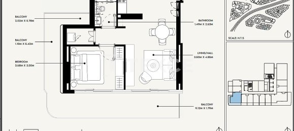 1 غرف نوم شقة في دبي, UAE رقم 114747 17