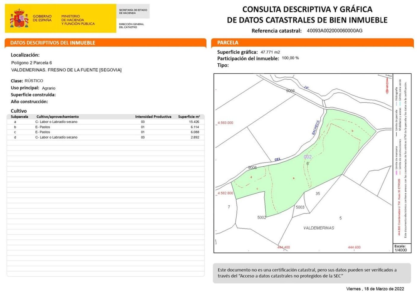 Terreno em Segovia, Spain N.º 78038