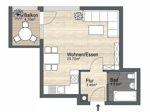 استوديو في Leipzig, Germany رقم 53380