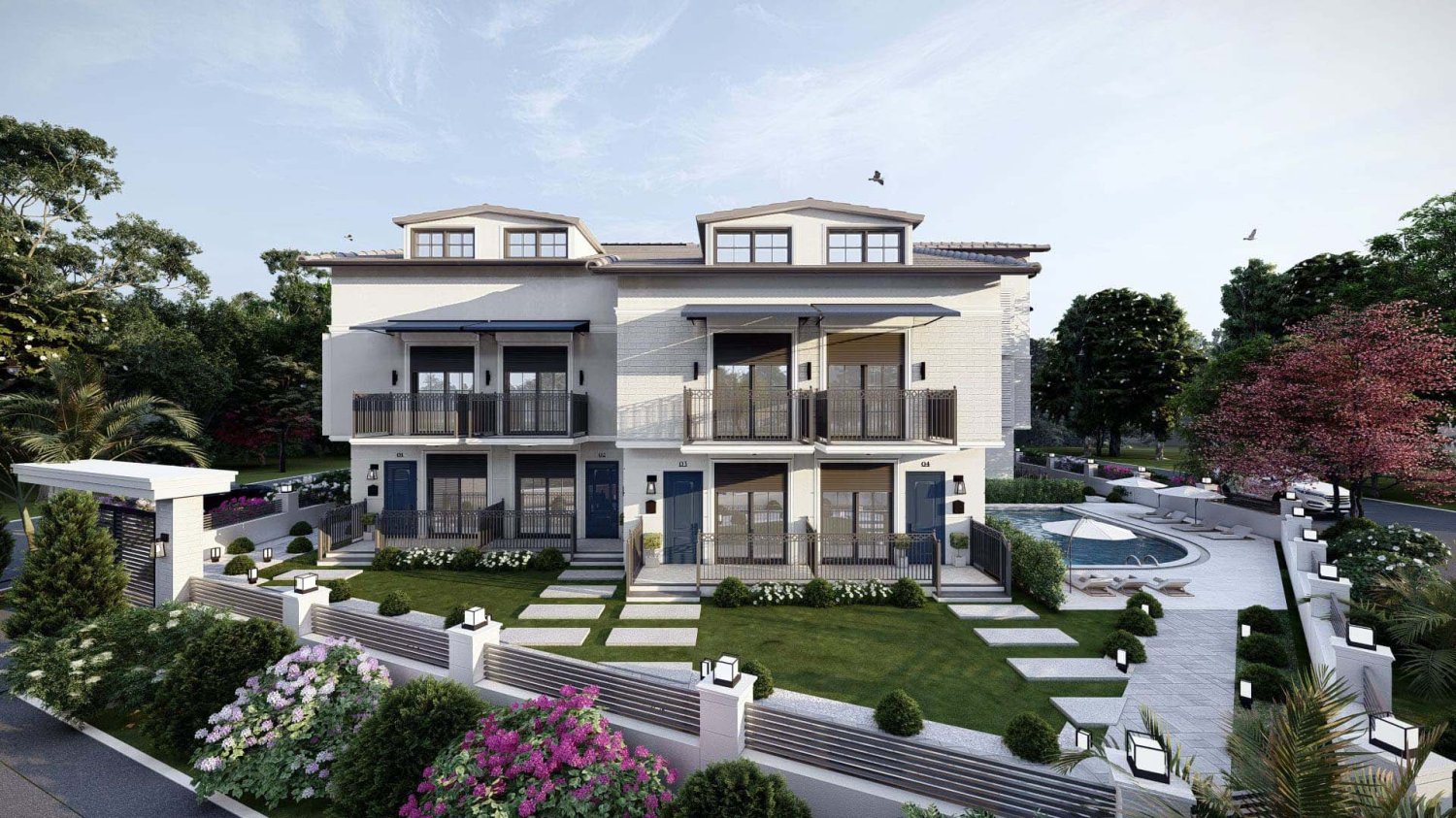 Apartment 1+1 in City Blue, Fethiye, Turkey No. 36456