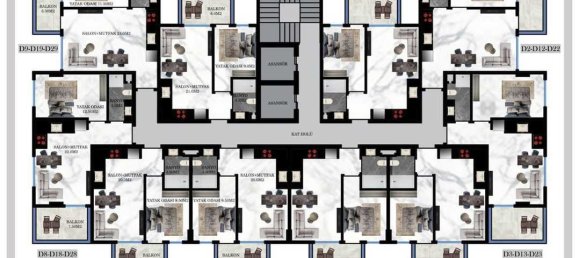 Apartamento 1+1 em Mahmutlar, Turkey N.º 31374 9