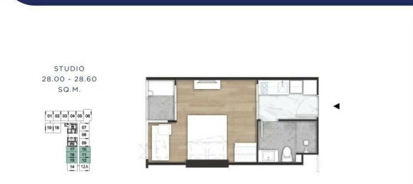 Studio in Once Pattaya Condominium, Pattaya, Thailand No. 31888 2