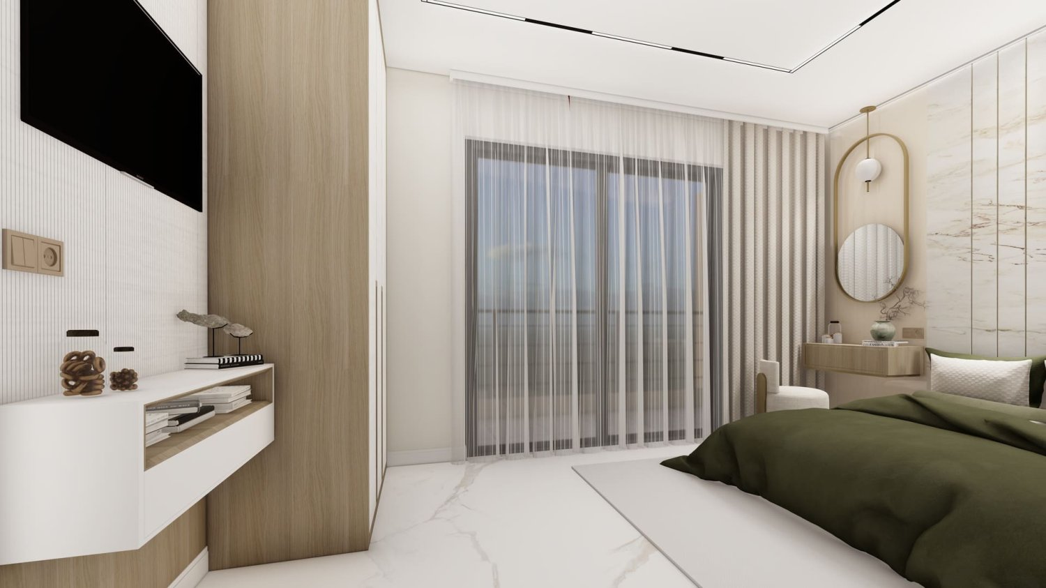 شقة 1+1 في Life Garden, Oba, Turkey رقم 34850