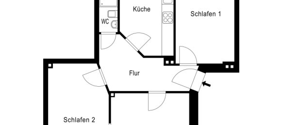 2 غرف نوم شقة في Hamburg-Mitte, Germany رقم 245822 12