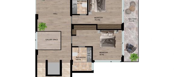 4 rooms Villa in Alanya, Turkey No. 9912 13