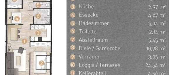 1 Schlafzimmer Wohnung in Innsbruck-Stadt, Austria, Nr. 134717 15