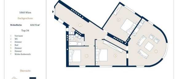 4غرفة شقة في Mariahilf, Austria رقم 219490 5