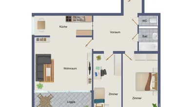 3 rooms Apartment in Wels, Austria No. 210992