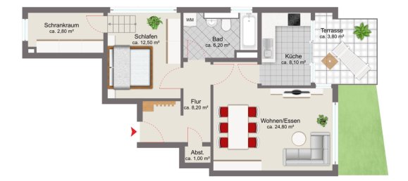 2-Zimmer Wohnung in Dachau, Germany, Nr. 367107 15