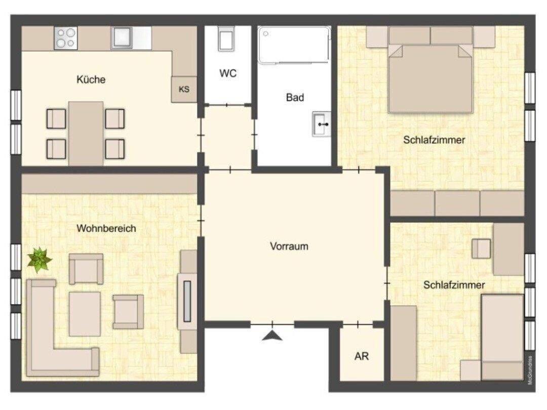 3-salle Appartement à Favoriten, Austria No. 191023
