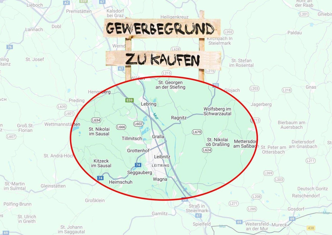 Terrain à Leibnitz, Austria 4000m² No. 25639