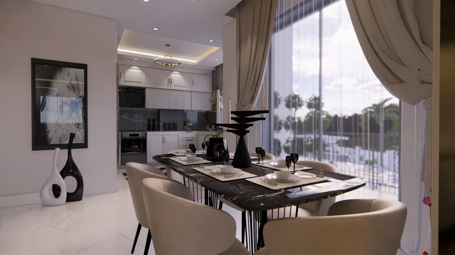 Apartment 4+1 in Kubbe Tower Residence, Avsallar, Turkey No. 38566