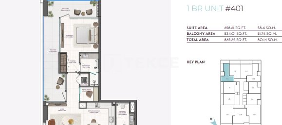 2 dormitorios apartamento en venta en Dubai, UAE № 184901 5