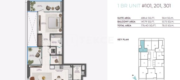 2 dormitorios apartamento en venta en Dubai, UAE № 184901 2
