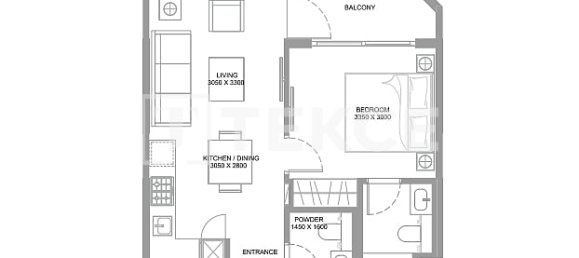 Apartamento T2 em Umm Al Quwain, UAE N.º 66375 9
