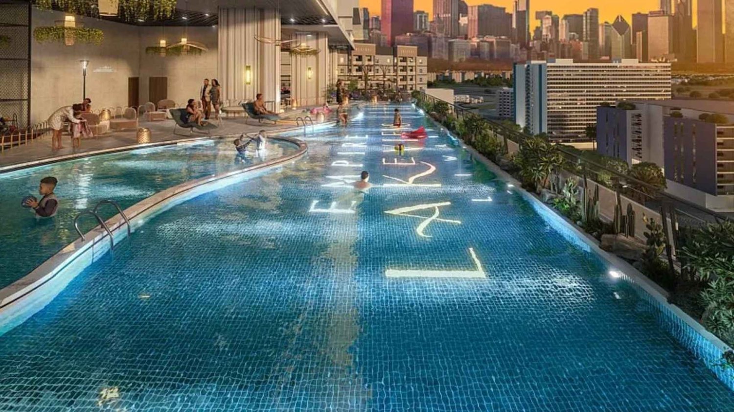 Apartamento T2 em Empire Lakeviews, Wadi Al Safa 2, UAE N.º 64121