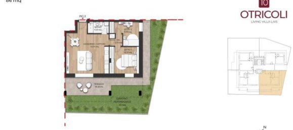 3 rooms Apartment in Rome, Italy No. 10087 13