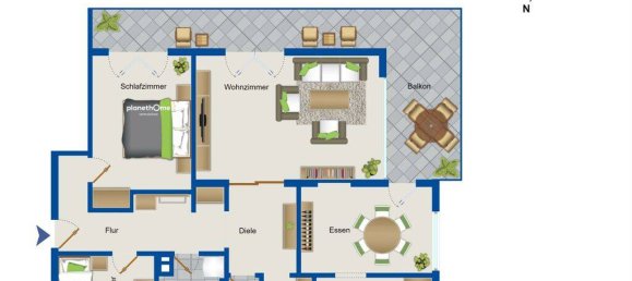 4غرفة شقة في Esslingen, Germany رقم 20880 10