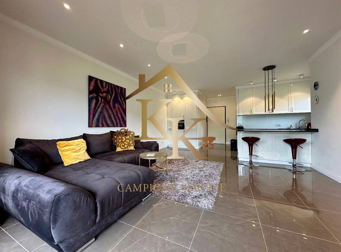 Квартира с 1 спальней в Кампионе д’Италия, Италия № 135314