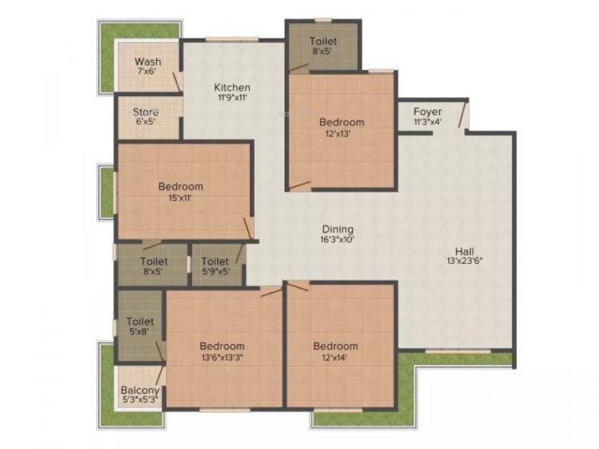 4 bedrooms House in Surat, India No. 22027