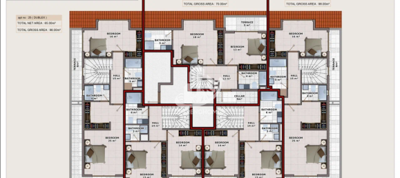 Penthouse 2+1 in Mahmutlar, Turkey No. 2815 2