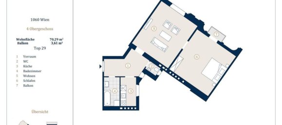 2 rooms Apartment in Mariahilf, Austria No. 246372 11