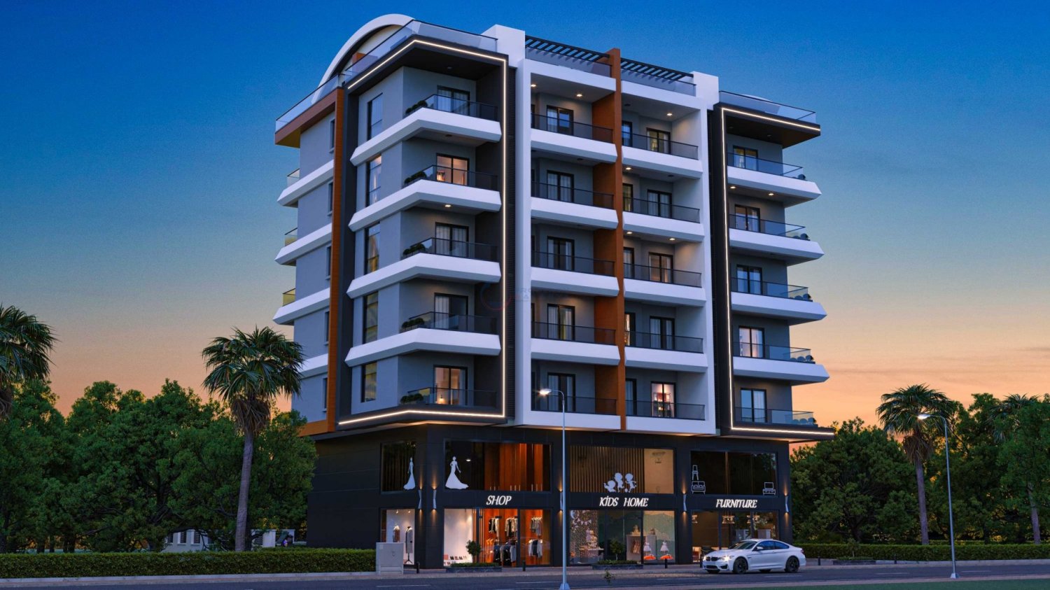 Apartamento de 1+1 en Alanya, Turkey No. 46983