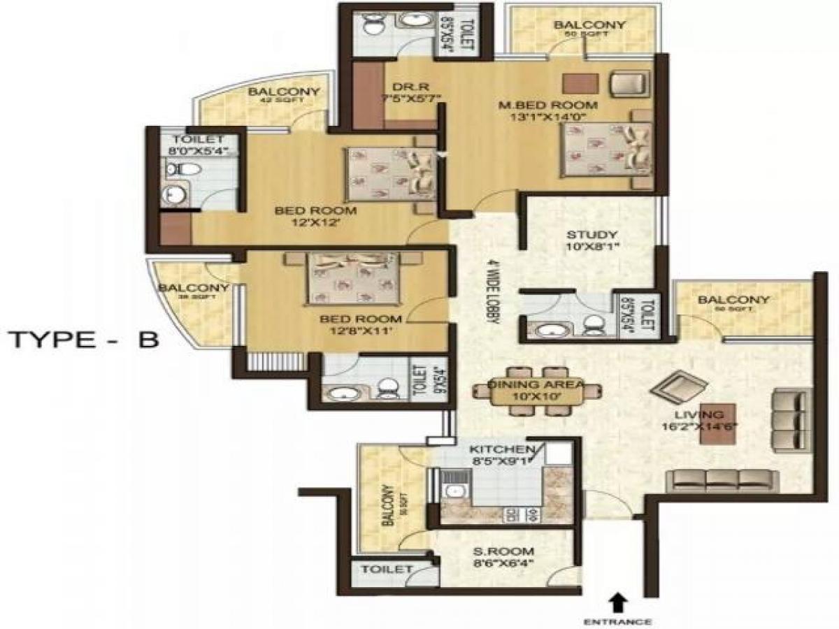 3 bedrooms House in Gurgaon, India No. 48760